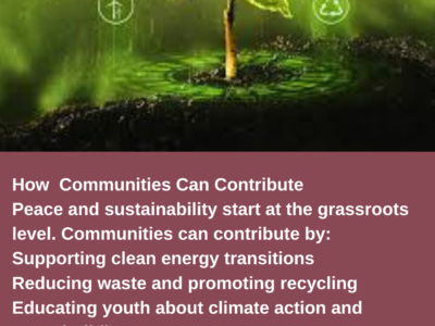 Greener Environment Sustainability for peace and prosperity