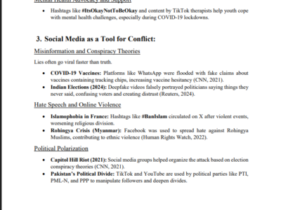 Social Media as a Tool for Peace or Conflict: A Double-Edged Sword
